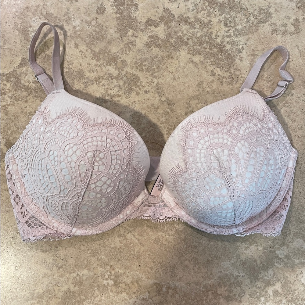 32D Victorias Secret Dream‎ Angels Light Pink Lace Bra
